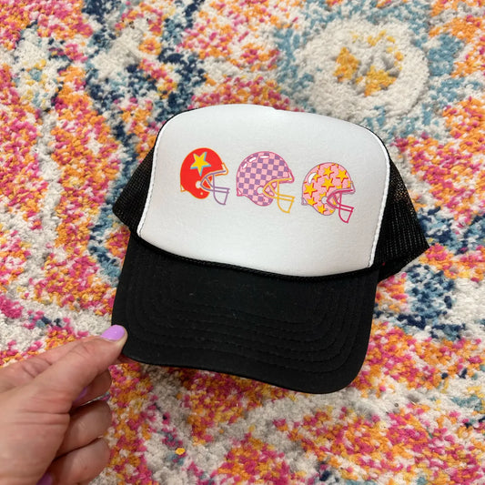 Retro Football Helmet Trucker