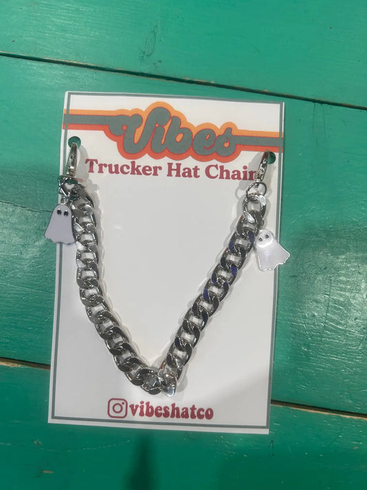Spooky Ghost Trucker Hat Chain