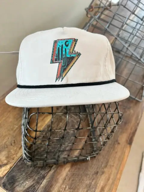 Turquoise Bolt Rope Hat